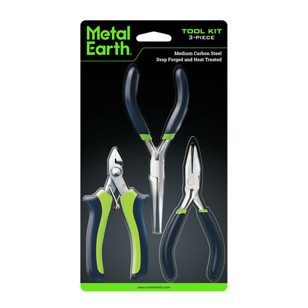 Metal Earth, 3D Model Kits, Metal, Art & School, 3 Piece, Tool Kit, 2349